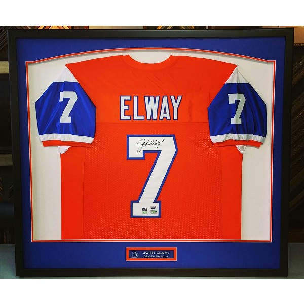 John Elway Autographed Jersey